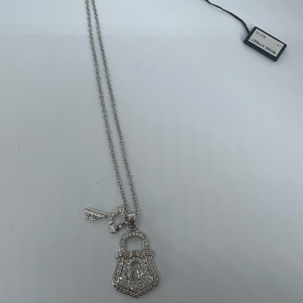 Fifth Avenue Collection Swarovski Crystal & Rhodium 17” Necklace